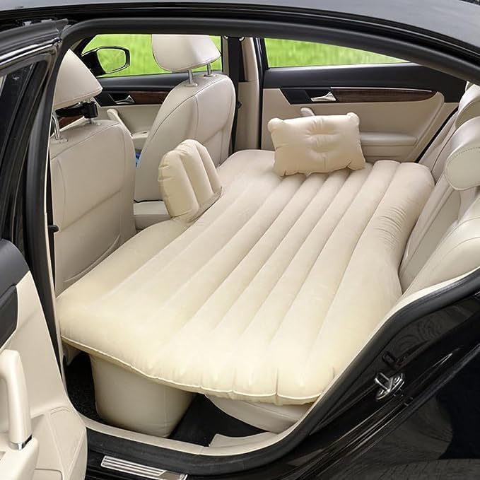 Luxury Car Inflatable Bed - سرير سيارة فاخر قابل للنفخ مع مضخة ووسادتين هوائيتين