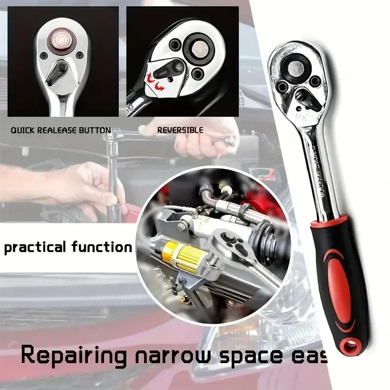 Multi-Purpose 46 pcs Socket Wrench Toolbox