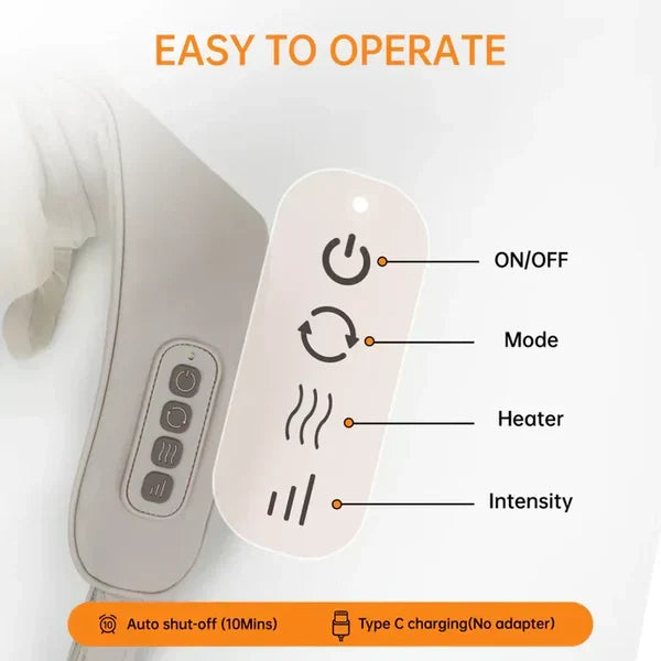 𝐄𝐚𝐬𝐲𝐂𝐨𝐦𝐟𝐨𝐫𝐭™ Neck & Shoulder Massager– جهاز تدليك الرقبة والكتف