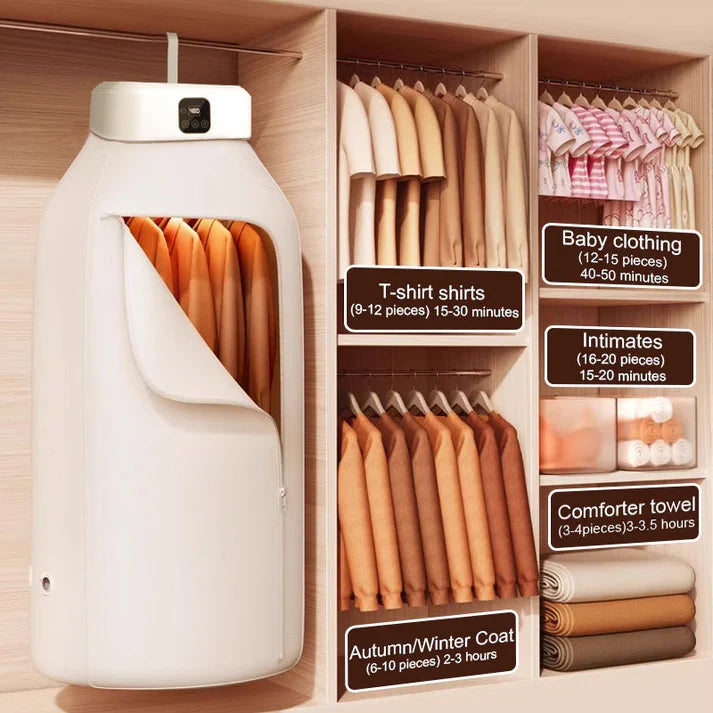 Multifunctional Portable Clothes Drying and Ironing Machine