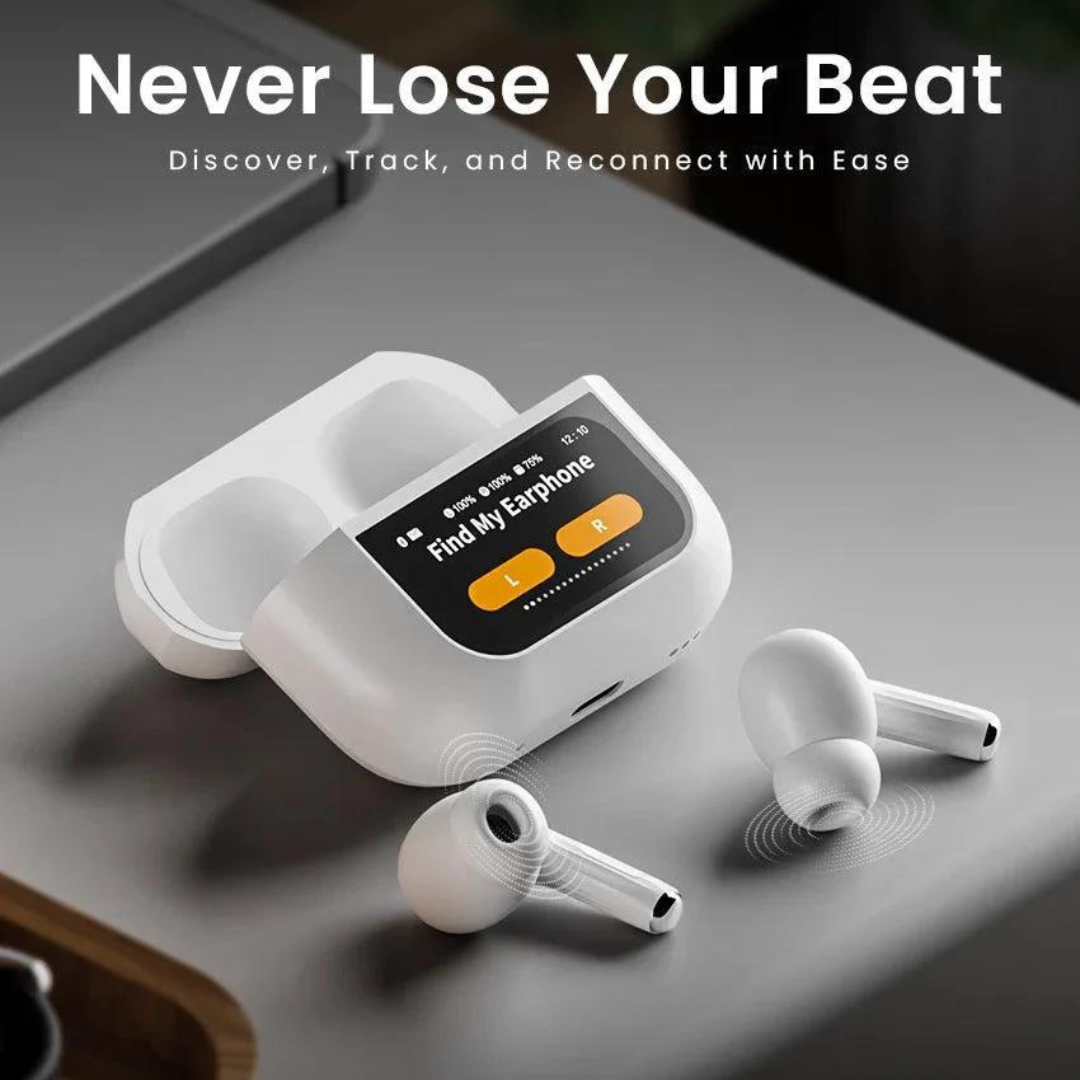 Smart Wireless Earbuds With ANC+ENC and Noise Cancelling