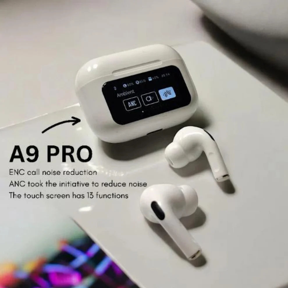 Smart Wireless Earbuds With ANC+ENC and Noise Cancelling