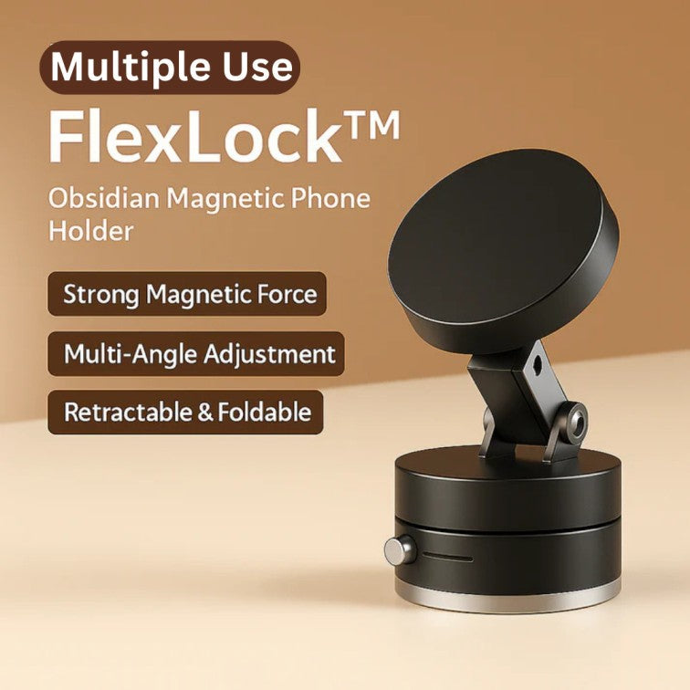 FlexLock™ 360° Adjustable Vacuum Magnetic Phone Holder