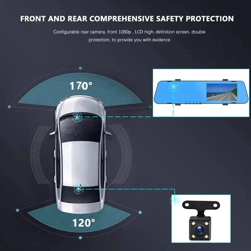 Original ClearVision™ Dual-Lens Car Rear View Smart Mirror Camera