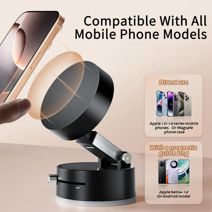 FlexLock™ 360° Adjustable Vacuum Magnetic Phone Holder