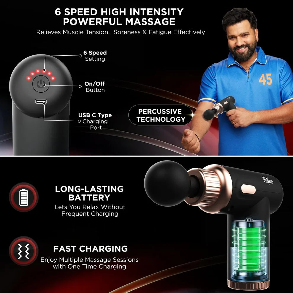 Dynamo™ Rechargeable Gun Massager - مدلك بندقية قابلة للشحن