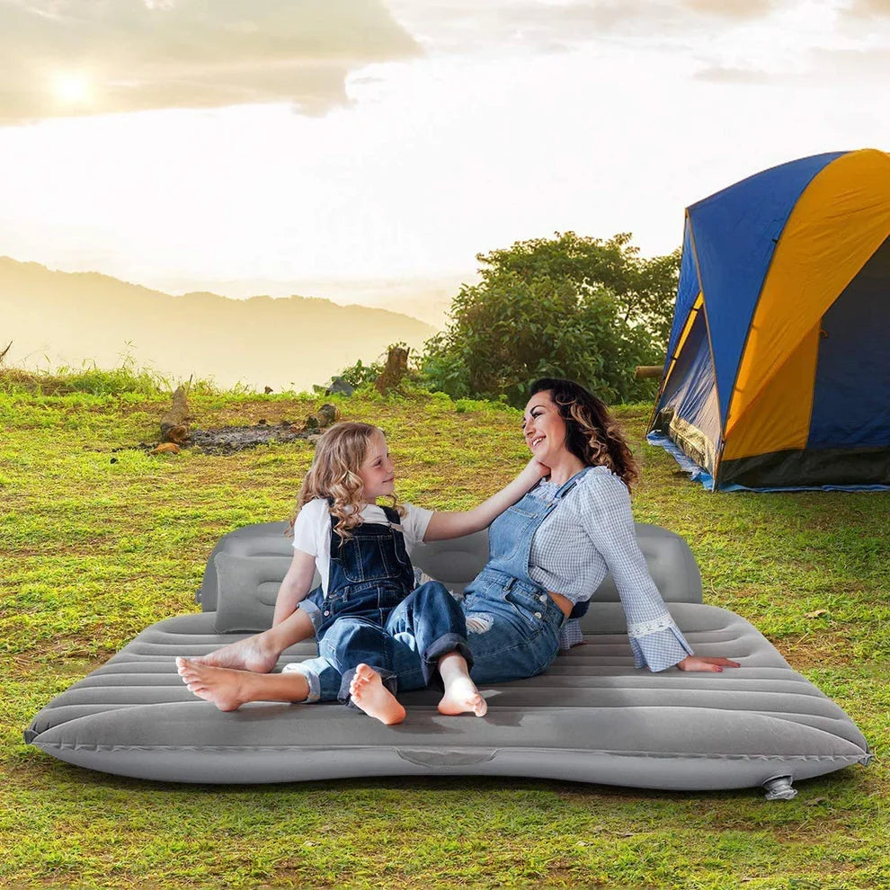 Luxury Car Inflatable Bed - سرير سيارة فاخر قابل للنفخ مع مضخة ووسادتين هوائيتين