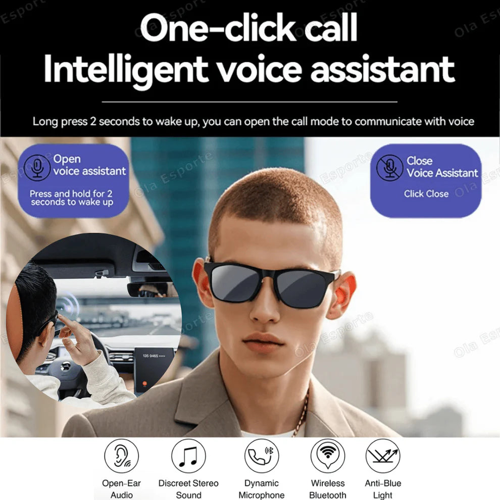 Esports™ AI Powered Bluetooth Polarized Sunglasses