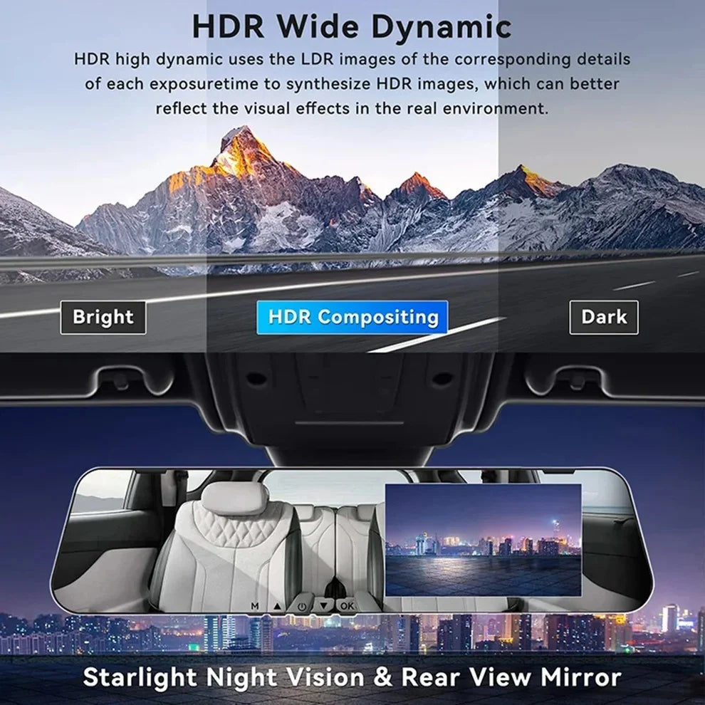 Original ClearVision™ Dual-Lens Car Rear View Smart Mirror Camera