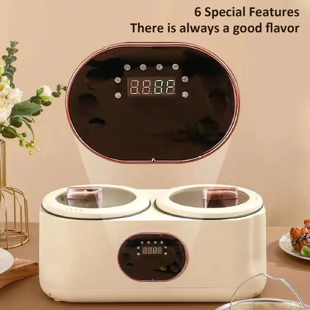 EasyCook™ Portable Multi-Function Double-Pot Steam Cooker