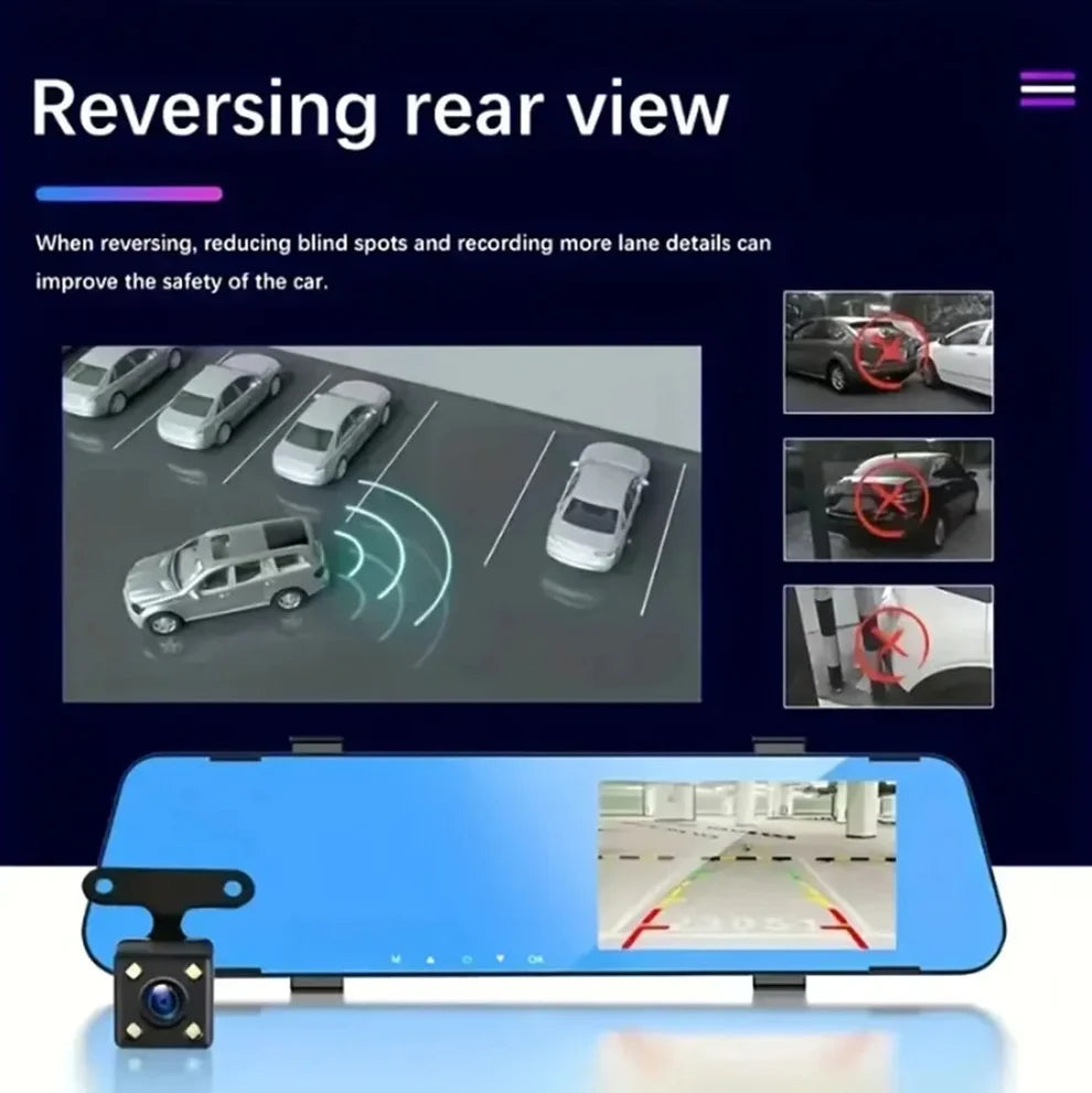 Original ClearVision™ Dual-Lens Car Rear View Smart Mirror Camera
