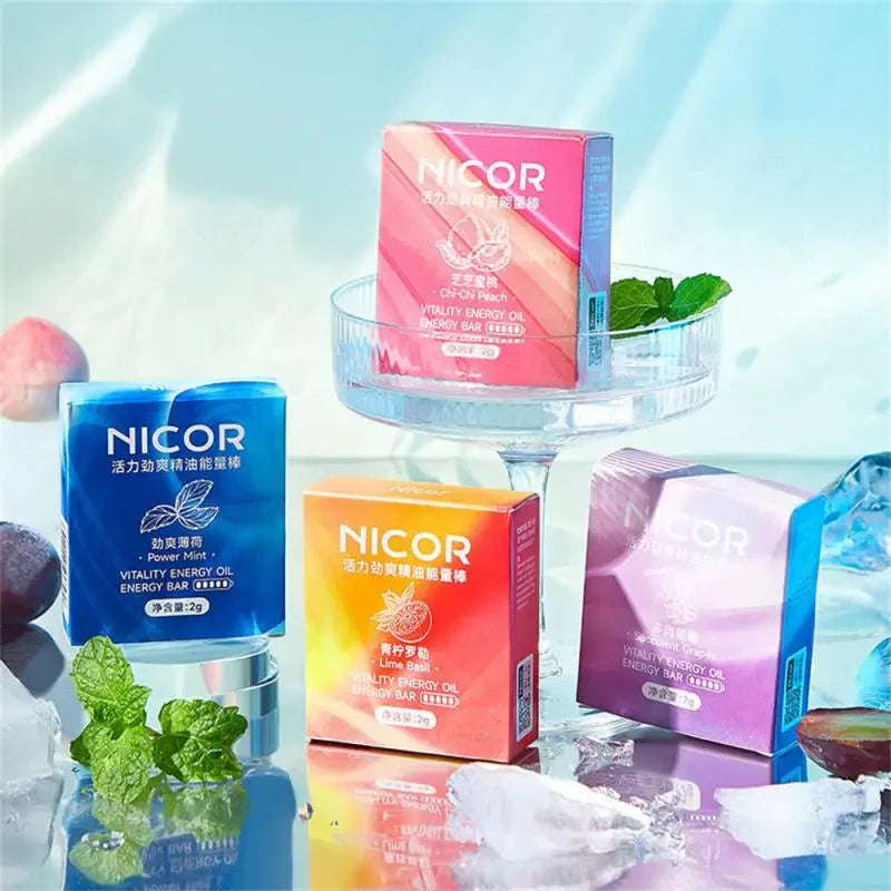 جهاز استنشاق مزدوج العصا للانتعاش، وزيادة الطاقة الفورية، وتخفيف إرهاق التهاب الأنف - NICOR™