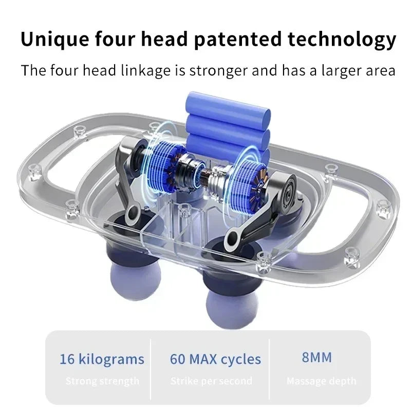 EasyComfort™ Four-Head Muscle Relaxation Gun Massager